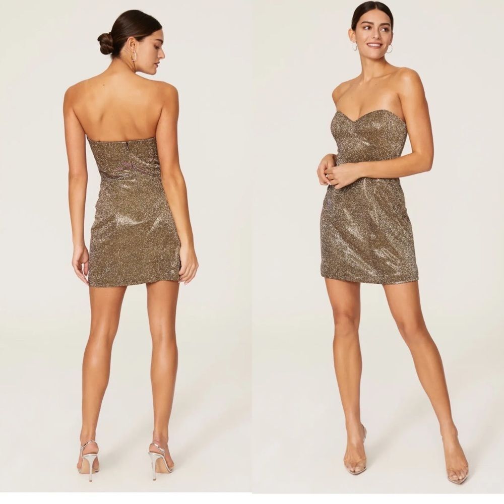 Nicole Miller Iridescent Bustier dress size S